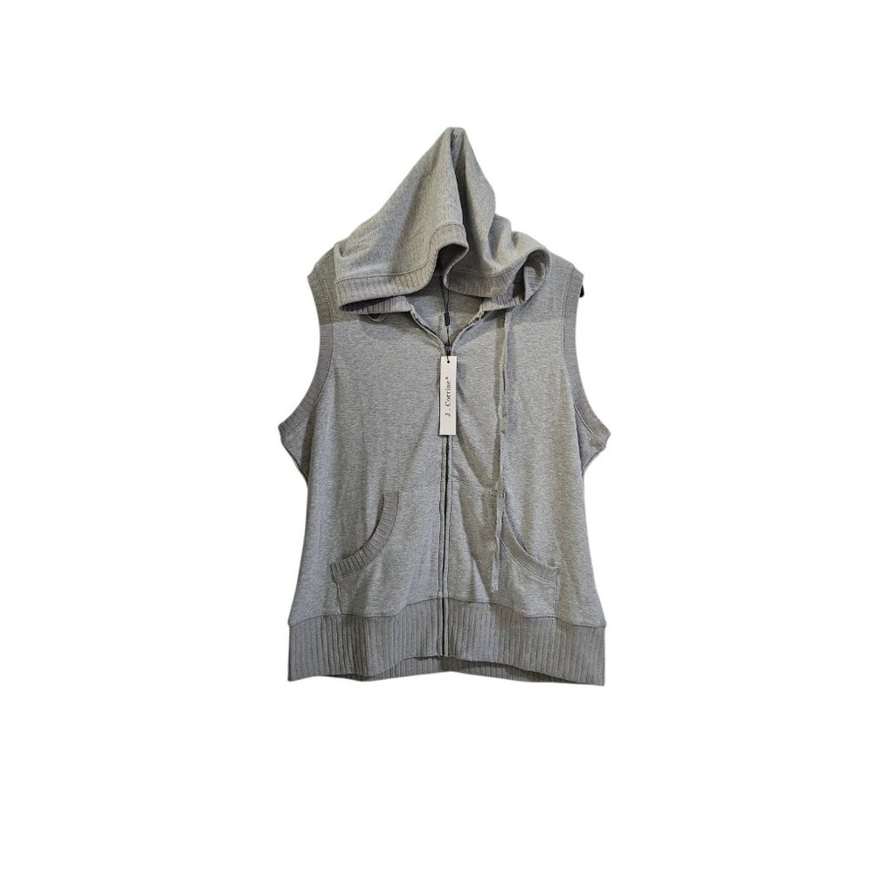 J. Corrine Women's Gray Hoodie Jacket Zipper Size XXL
